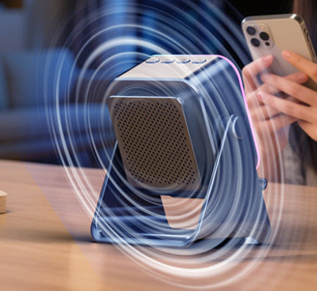 Phone Stand That Doubles as a Speaker and a Desk Light