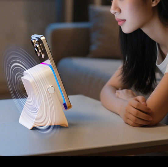 Phone Stand That Doubles as a Speaker and a Desk Light