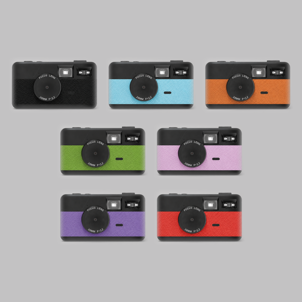 Screenless Retro Camera in all 7 colors