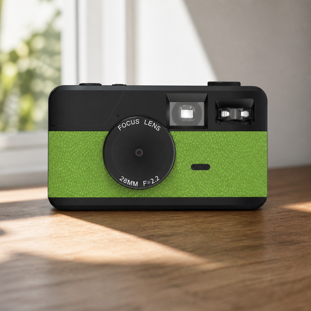 Retro Screen-Free Digital Camera with 8 Filter Modes and Flash